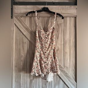 Free People Floral Patterned Top